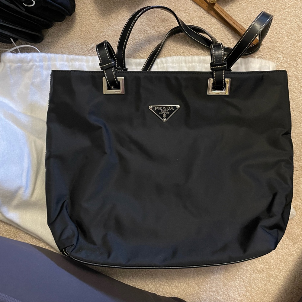 Prada Black Nylon Handbag